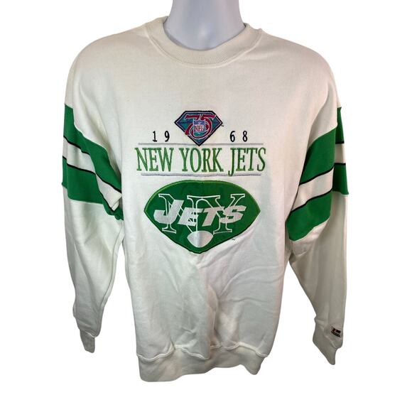 Vintage 1994 New York Jets Embroidered Heavyweight Sweatshirt Size M 22x28 - Picture 1 of 14